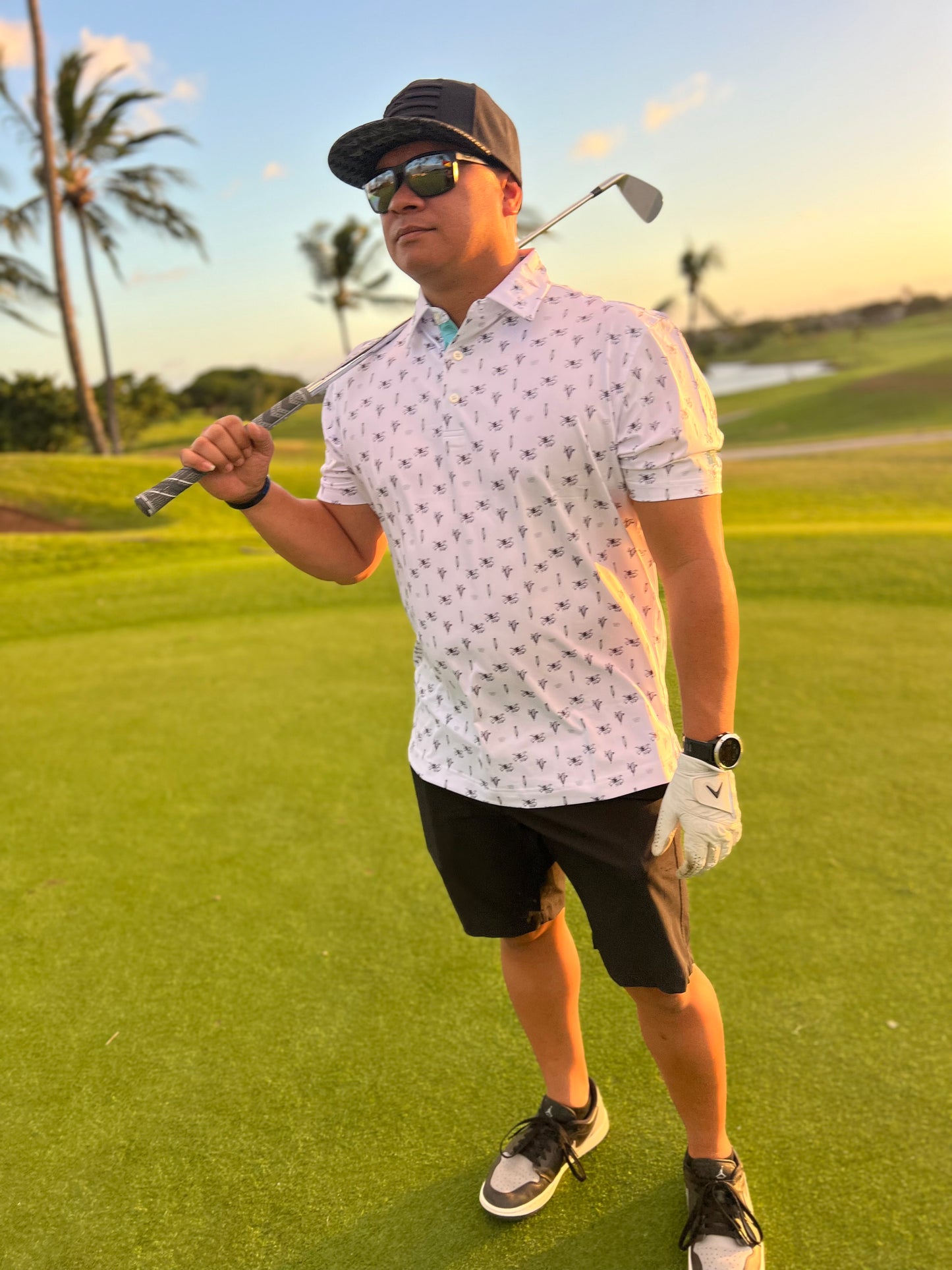 Da Lillies White Polo