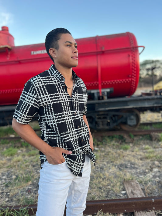 Crown Flower Lei Aloha Shirt