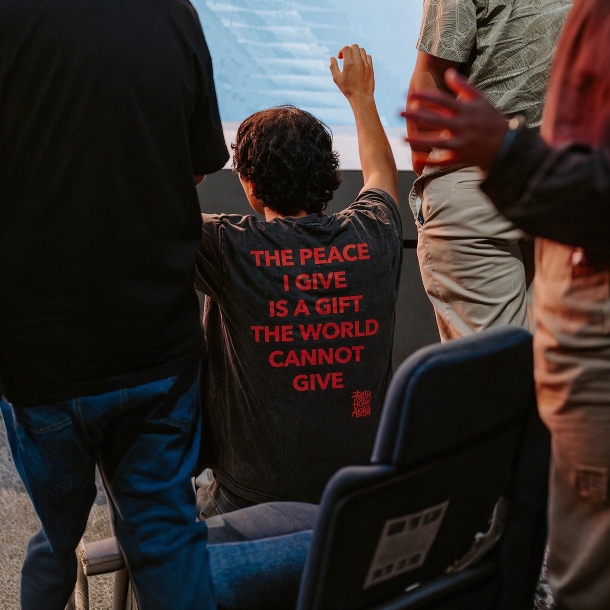 JESUS IS ENOUGH Black/Red Tee