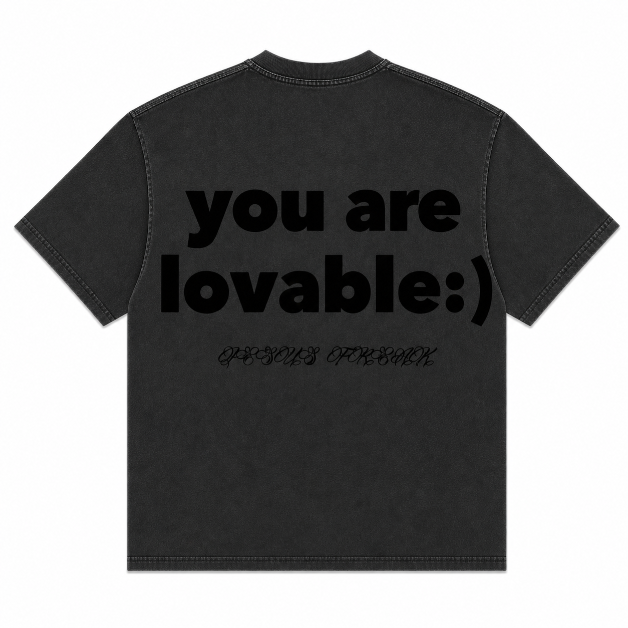 JESUS IS ENOUGH Black/Black Tee