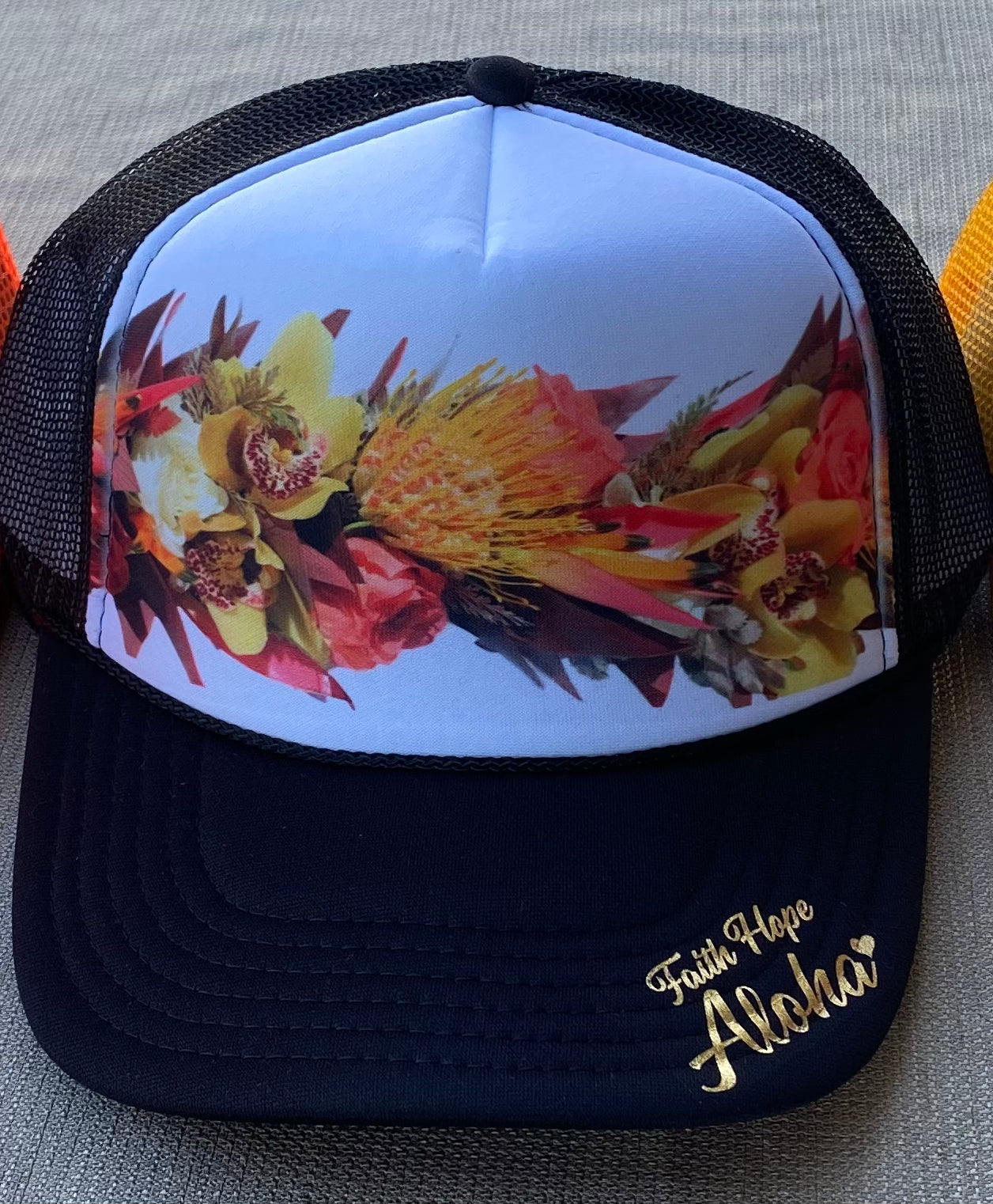 "Crown of Glory" Black Trucker Hat