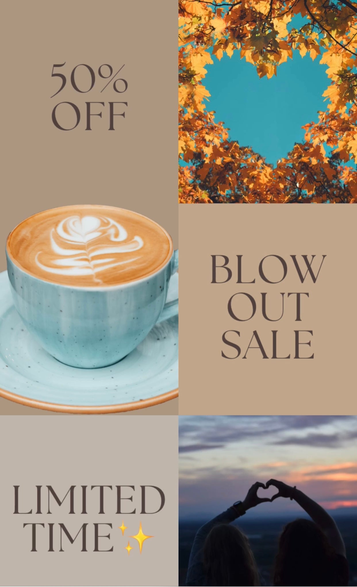 Blow Out Sale 50% OFF