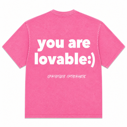 JESUS IS ENOUGH Pink/White Tee