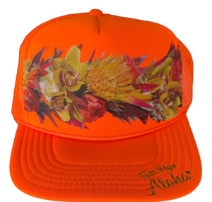 "Crown of Glory" Neon Orange Trucker Hat
