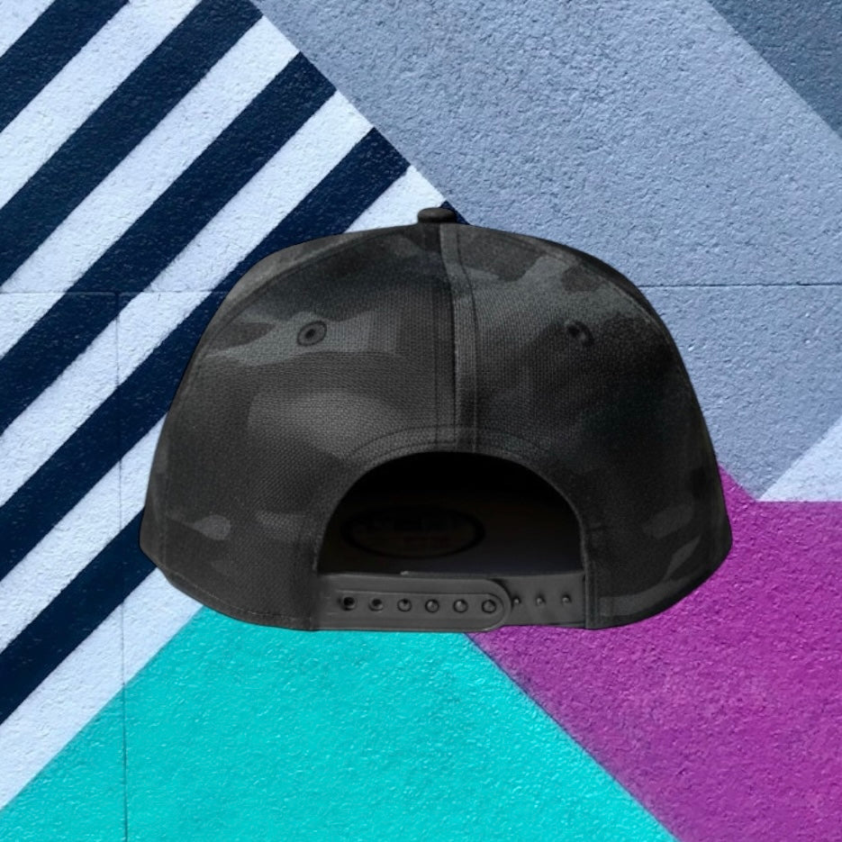 9 FIFTY Black Camo Logo Embroidery Snapback