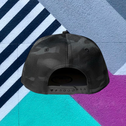 9 FIFTY Black Camo Logo Embroidery Snapback