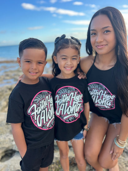 ‼️Monstera Hot Pink Ohana Keiki Tee $15 ALL SALES FINAL‼️