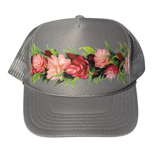 "Crown of Beauty" Silver Gray Trucker Hat