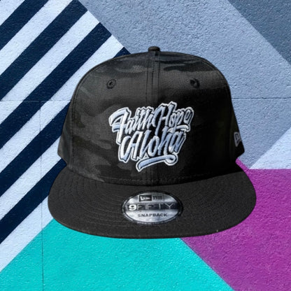 9 FIFTY Black Camo Logo Embroidery Snapback