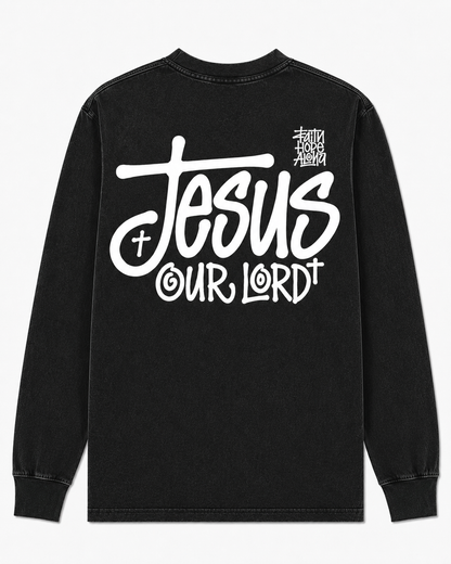 FHA X JESUS IS OUR LORD Black/White Longsleeve