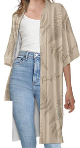 🤎Aloha Beige  Collection Womens Kimono Cover Up