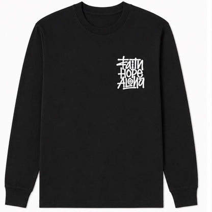 FHA X JESUS IS OUR LORD Black/White Longsleeve