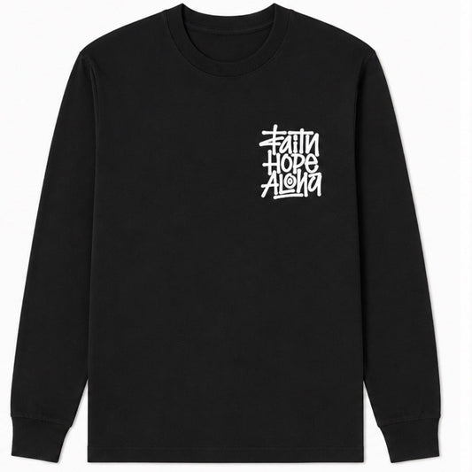FHA X JESUS IS OUR LORD Black/White Longsleeve