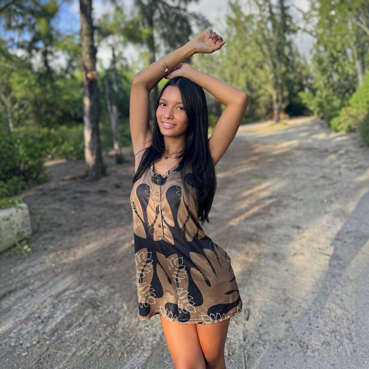Mocha Quilt Short Romper