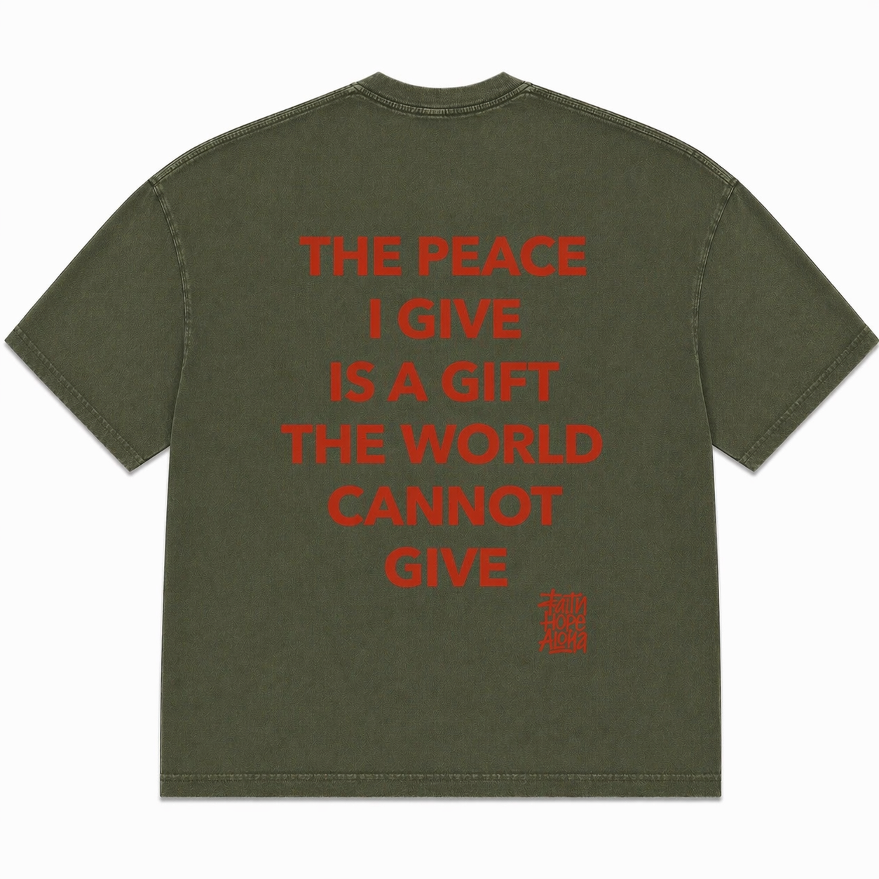 JESUS IS ENOUGH Green/Red Tee