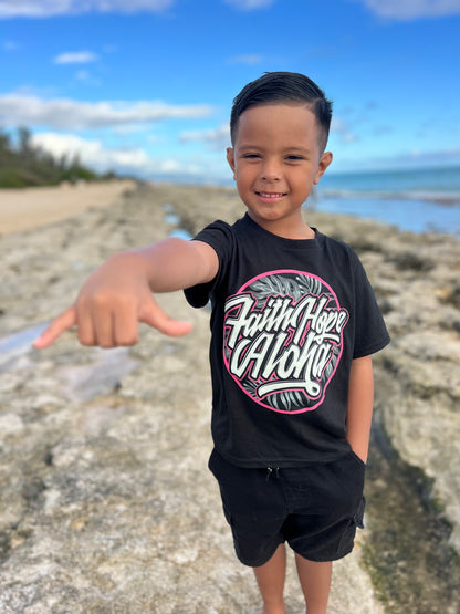 ‼️Monstera Hot Pink Ohana Keiki Tee $15 ALL SALES FINAL‼️