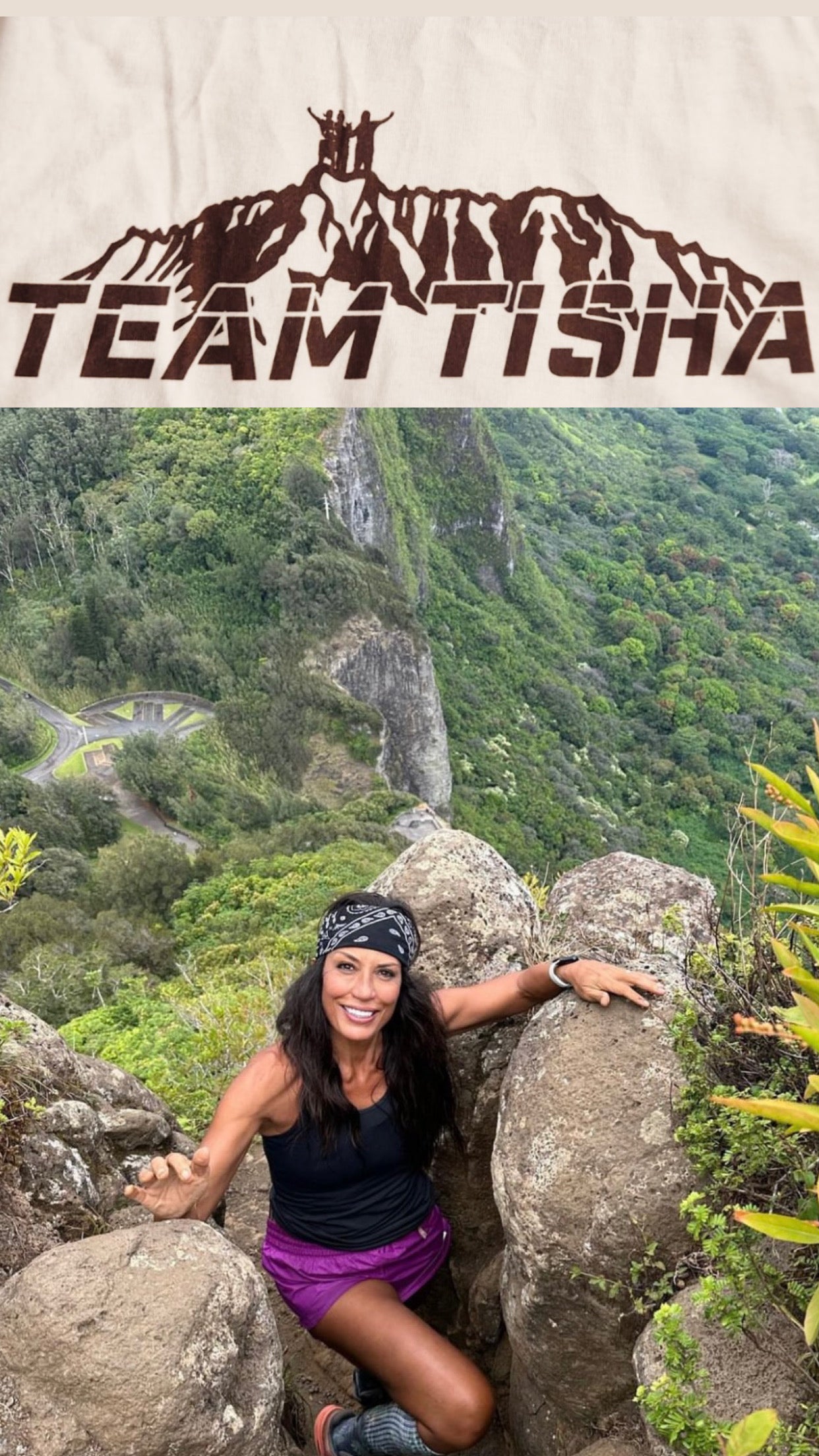 TEAM TISHA Beige/Brown Tee