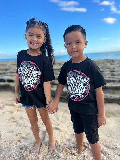 ‼️Monstera Hot Pink Ohana Keiki Tee $15 ALL SALES FINAL‼️