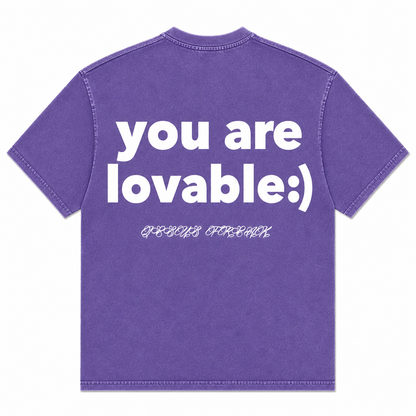 JESUS IS ENOUGH Purple/White Tee