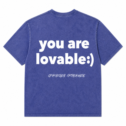 JESUS IS ENOUGH Blue/White Tee