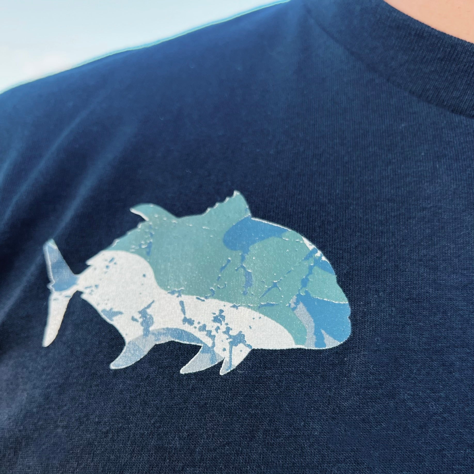 IESU Camo Black Mens Tee