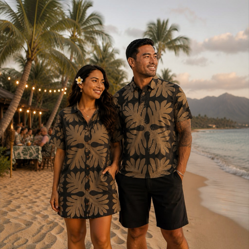 Mocha Quilt Womens Aloha T-Dress