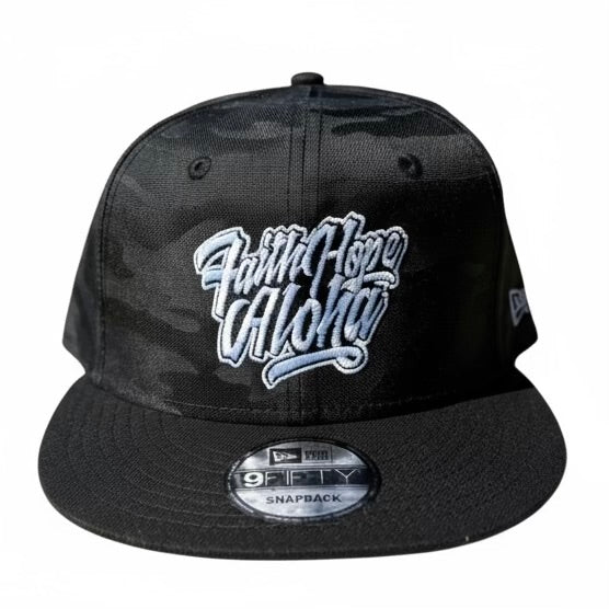 9 FIFTY Black Camo Logo Embroidery Snapback