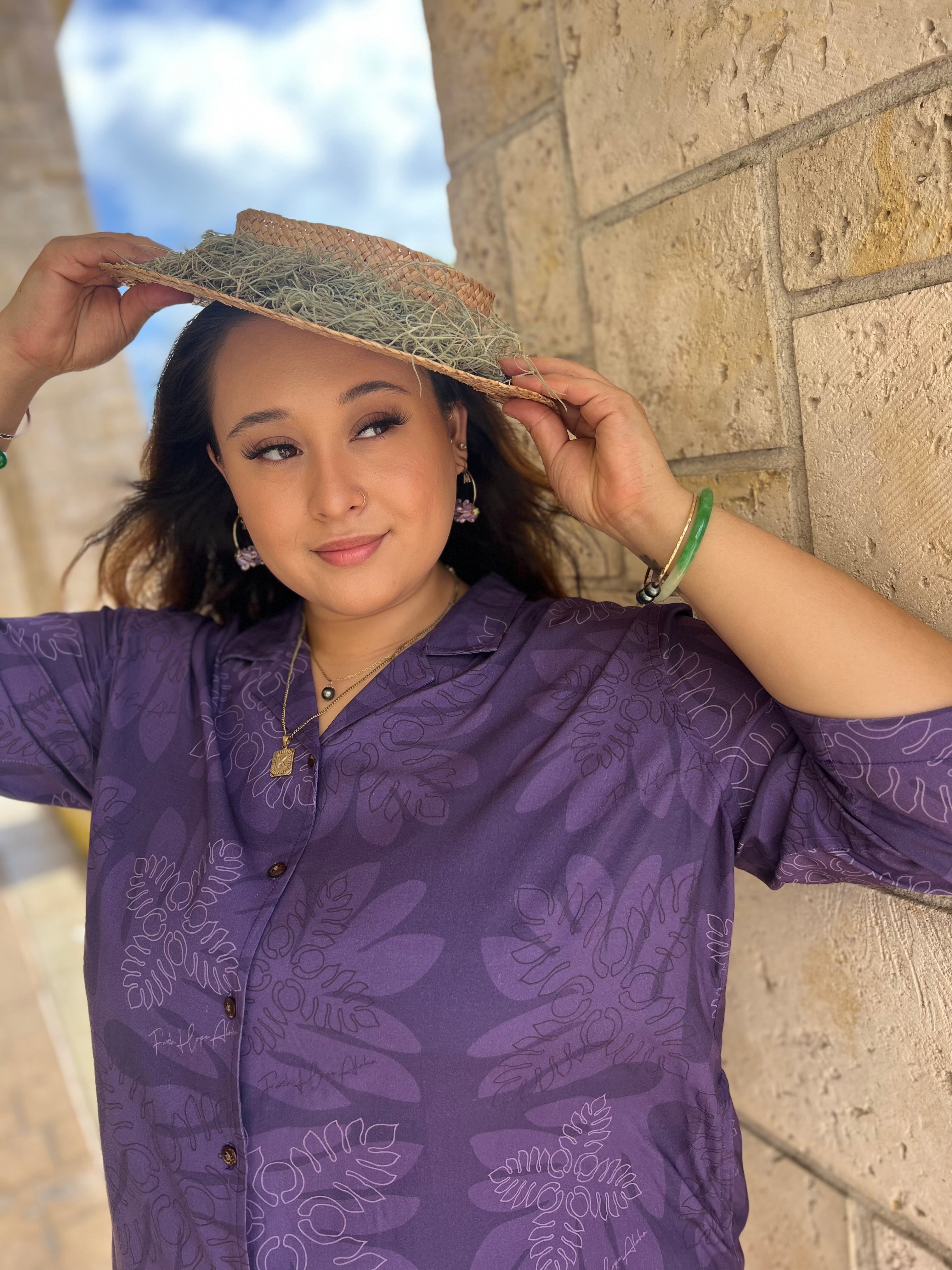 $40 sale‼️ Purple Quilt Aloha Tee Dress