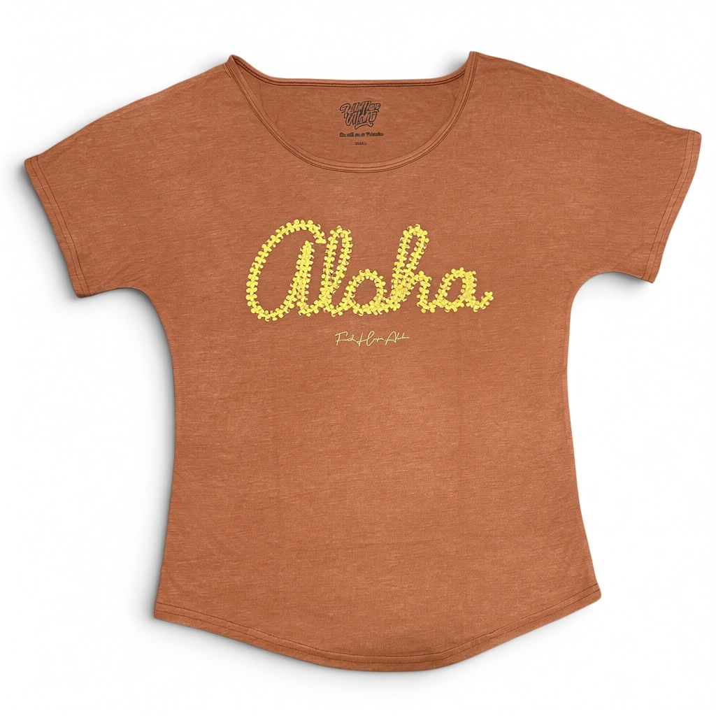 Aloha Sunset Puakenikeni Dolman Tee