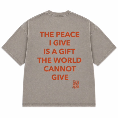 JESUS IS ENOUGH Gray/Red Tee