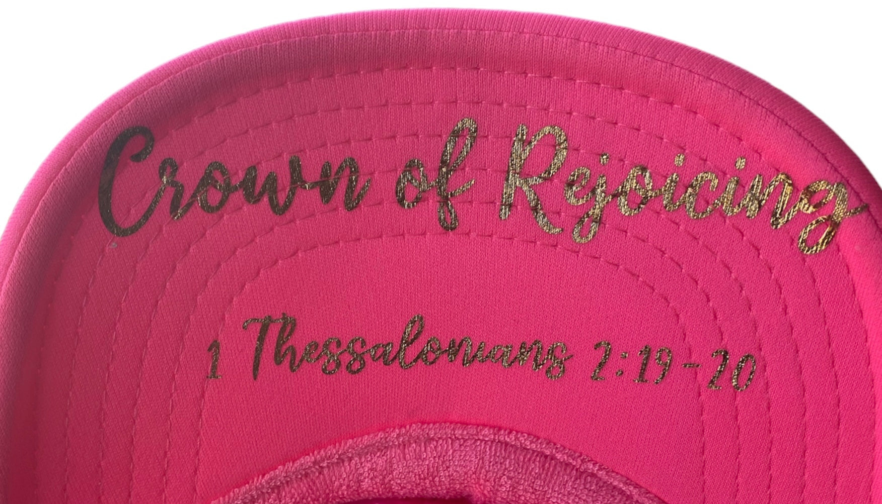 “Crown of Rejoicing” Neon Pink Trucker Hat