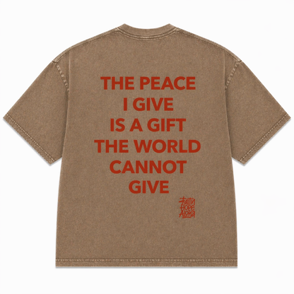 JESUS IS ENOUGH Brown/Red Tee