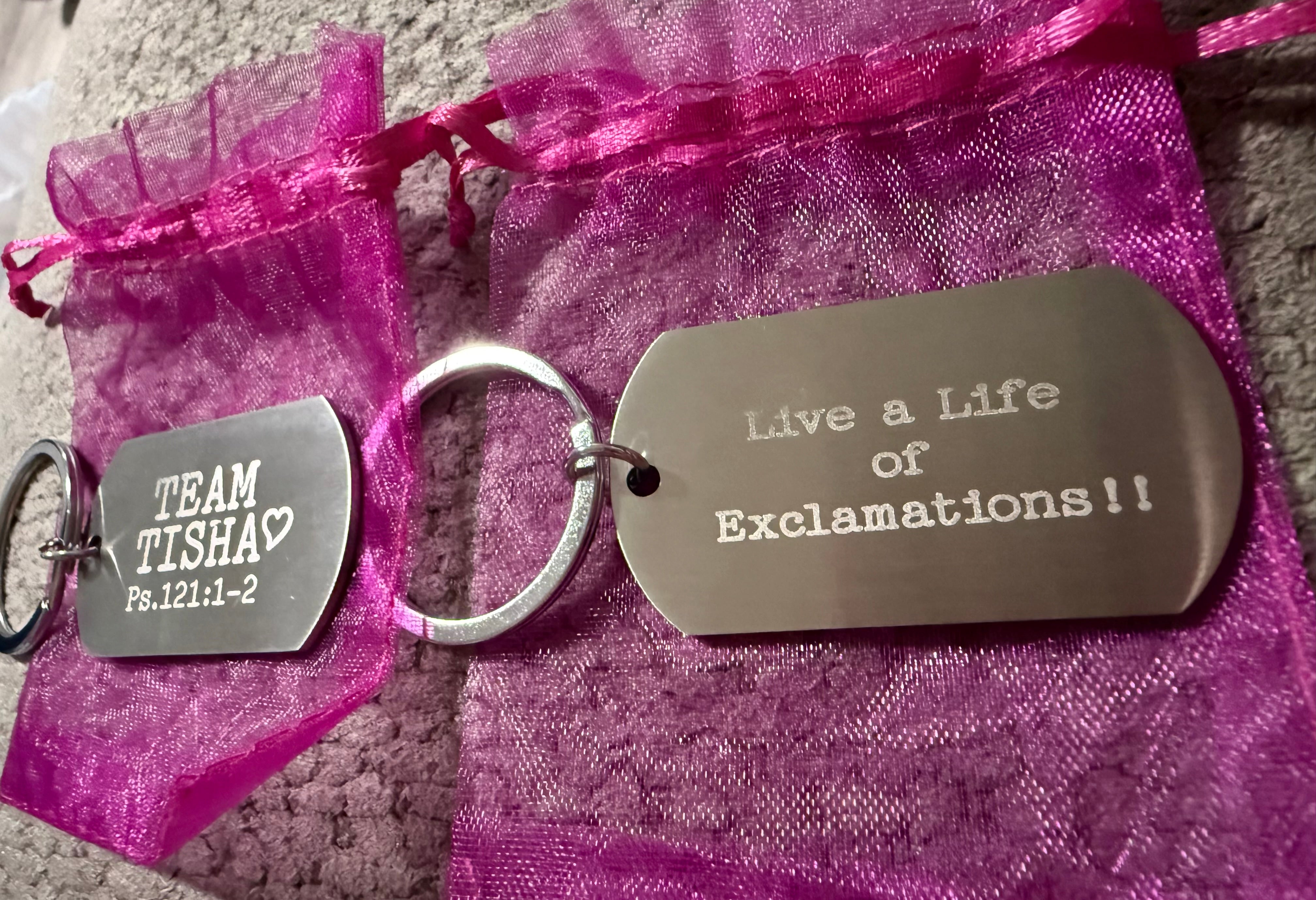 Team Tisha Keychain