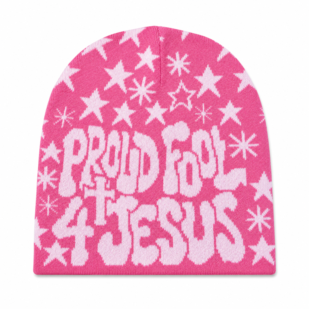 Proud Fool 4 Jesus Beanie Pink/Light Pink-PREORDER‼️