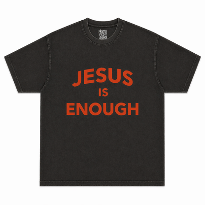 JESUS IS ENOUGH Black/Red Tee