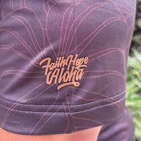 Mens Aina Brown Kalo "Never Leave"  Polo