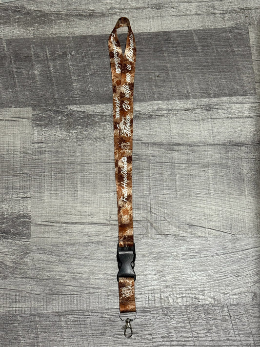 Golden Brown Palm Lanyard