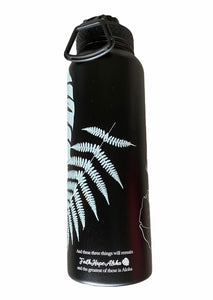 Mint & Black Mana'olana Double Insulated 40oz Flask