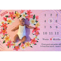 Leialoha Baby Pink Milestone Blanket