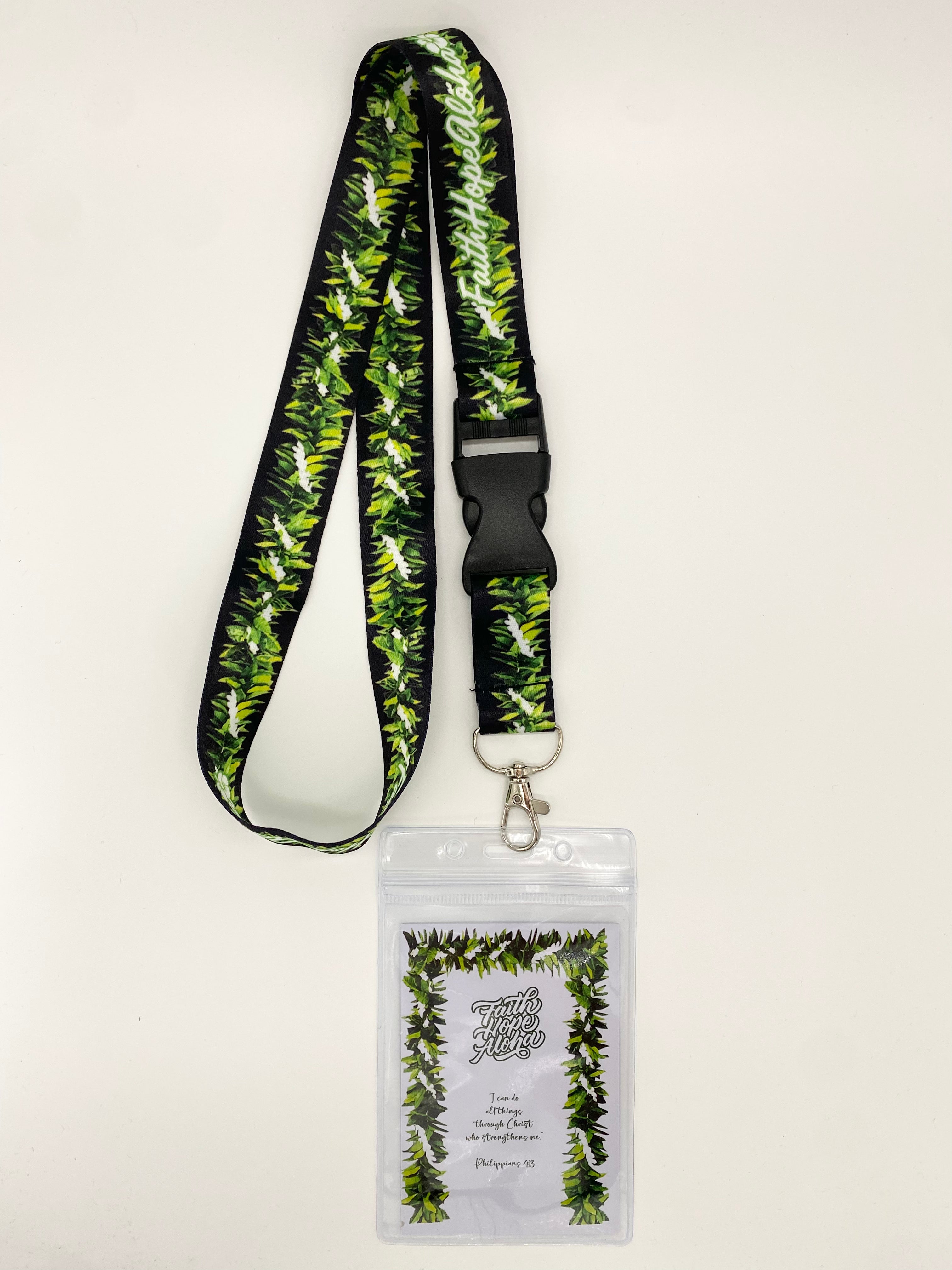 Maile Pikake Lei Lanyard