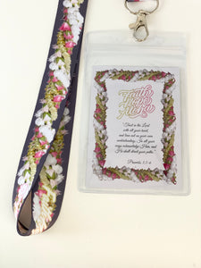 Pikake Pakalana Rose Lei Lanyard