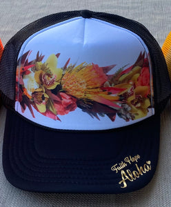 "Crown of Glory" Black Trucker Hat