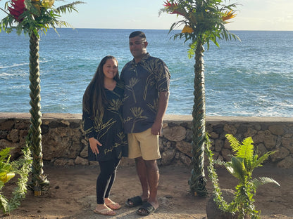 Mana'o'i'o Black and Gold Polo Shirt