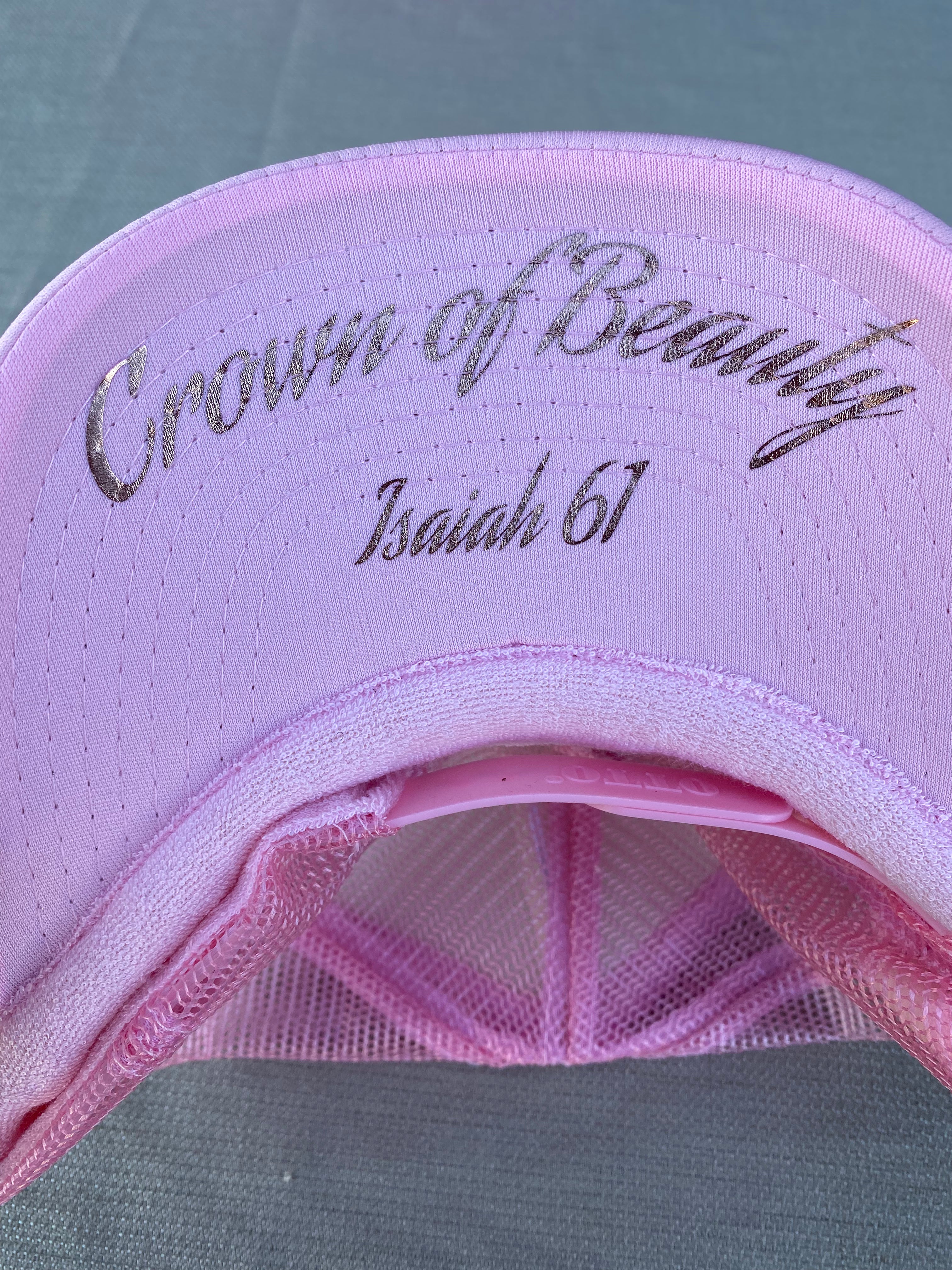 "Crown of Beauty" Light Pink Trucker Hat